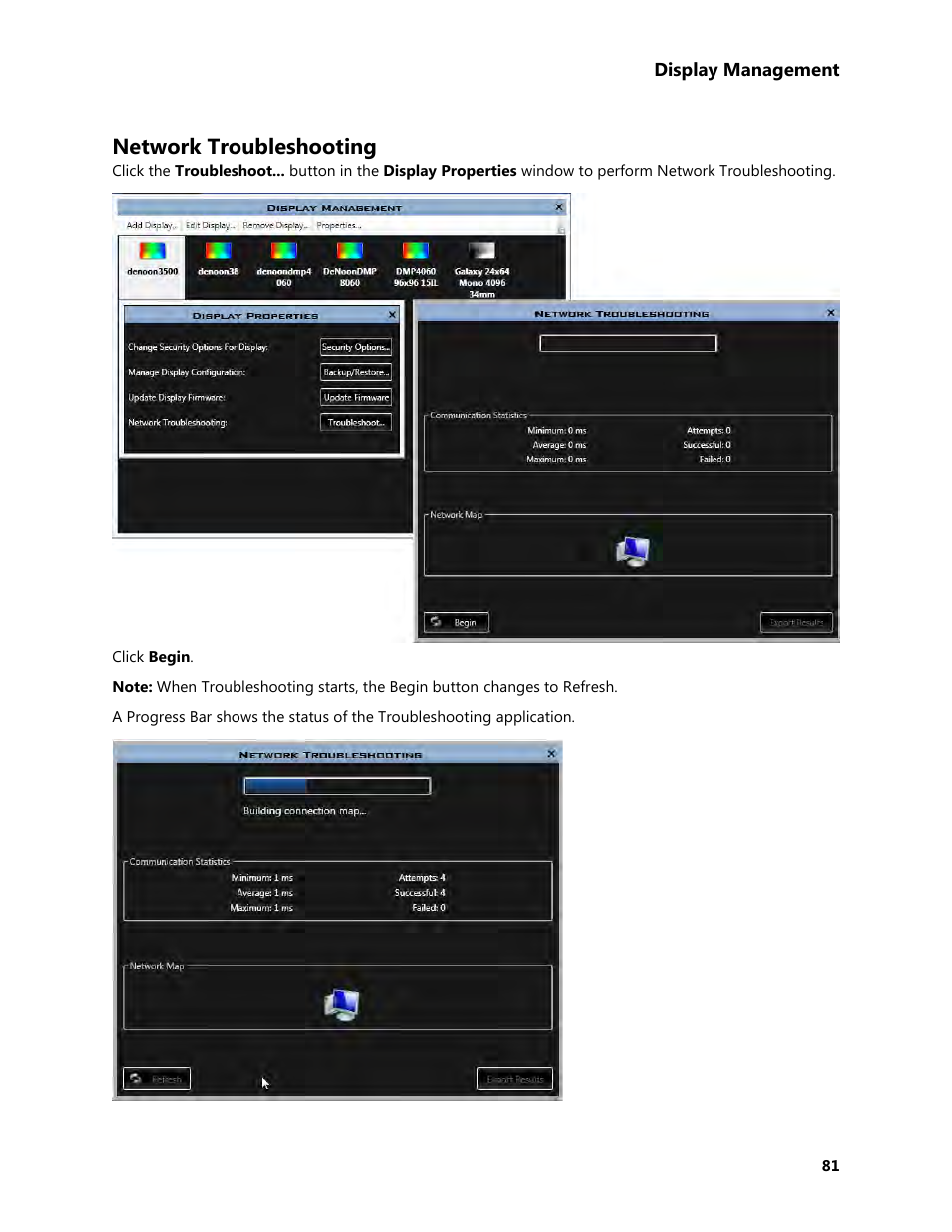 Network troubleshooting | Daktronics Venus 1500 Version 4 User Manual | Page 91 / 254
