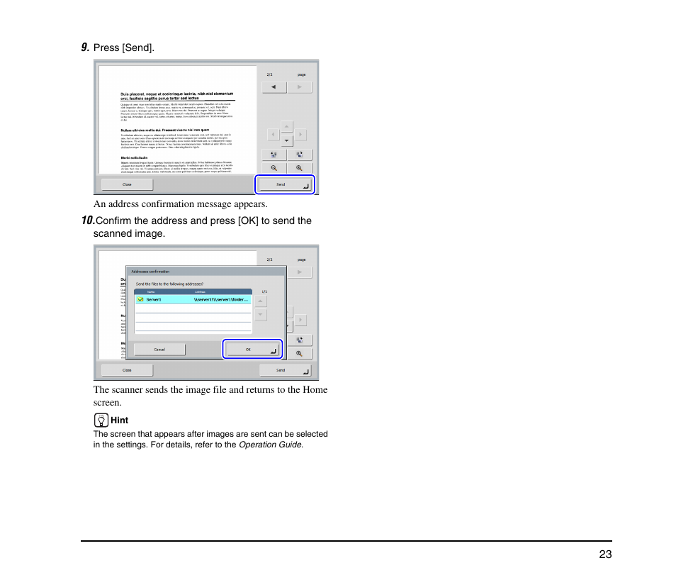 Canon SCANFRONT M11062 User Manual | Page 27 / 28