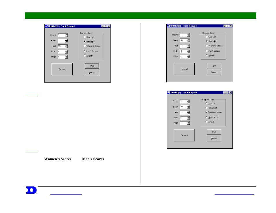 Daktronics venus, 7000 controller track request guide | Daktronics Venus 7000 Controller Track User Manual | Page 5 / 10