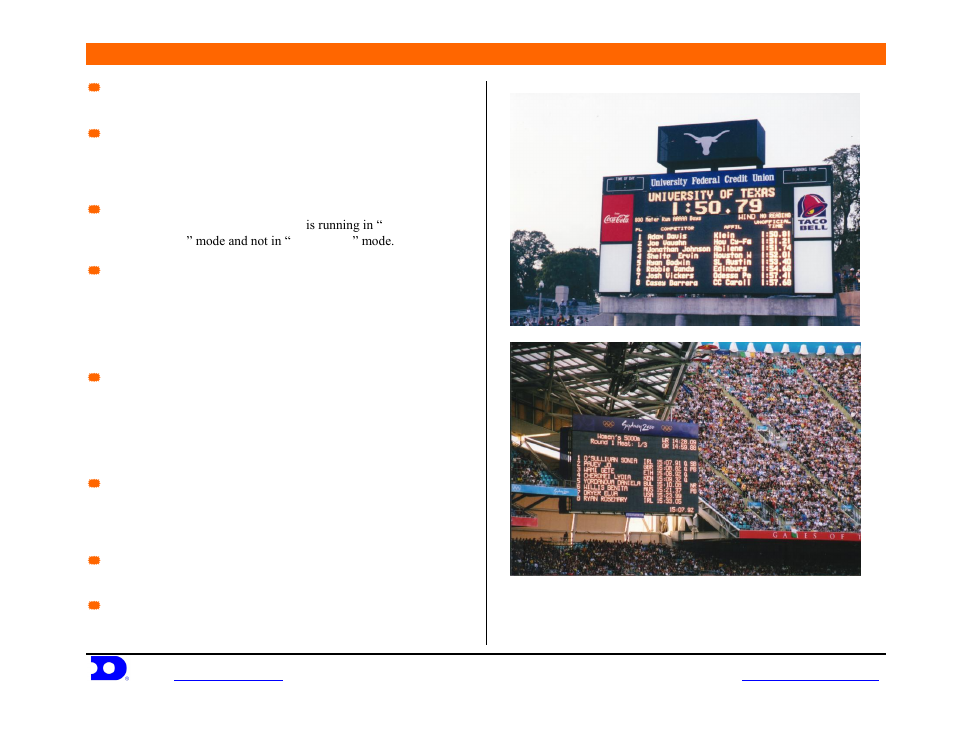 Daktronics venus | Daktronics Venus 7000 Controller Track User Manual | Page 6 / 10