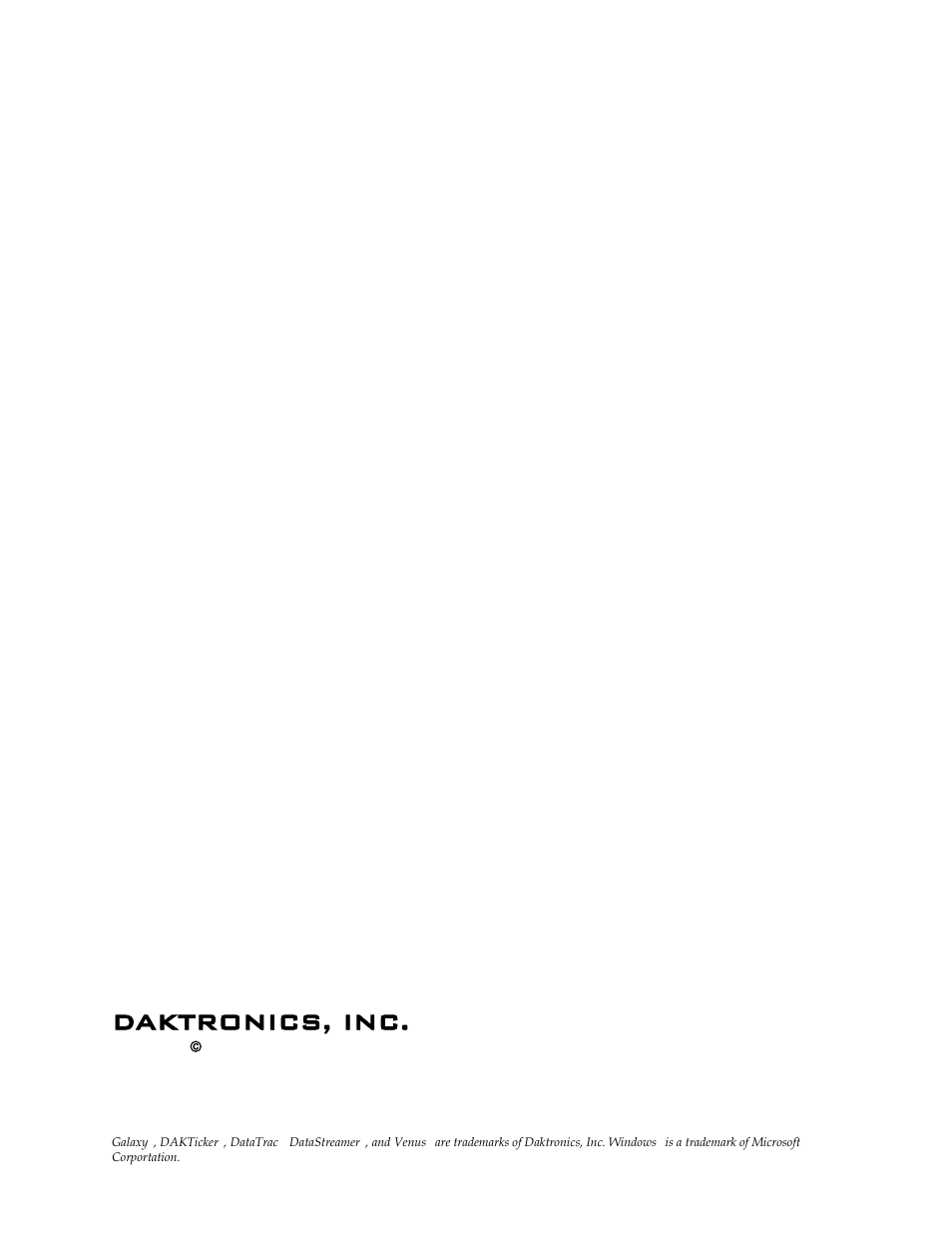 Daktronics, inc | Daktronics Venus DataStreamer User Manual | Page 2 / 81