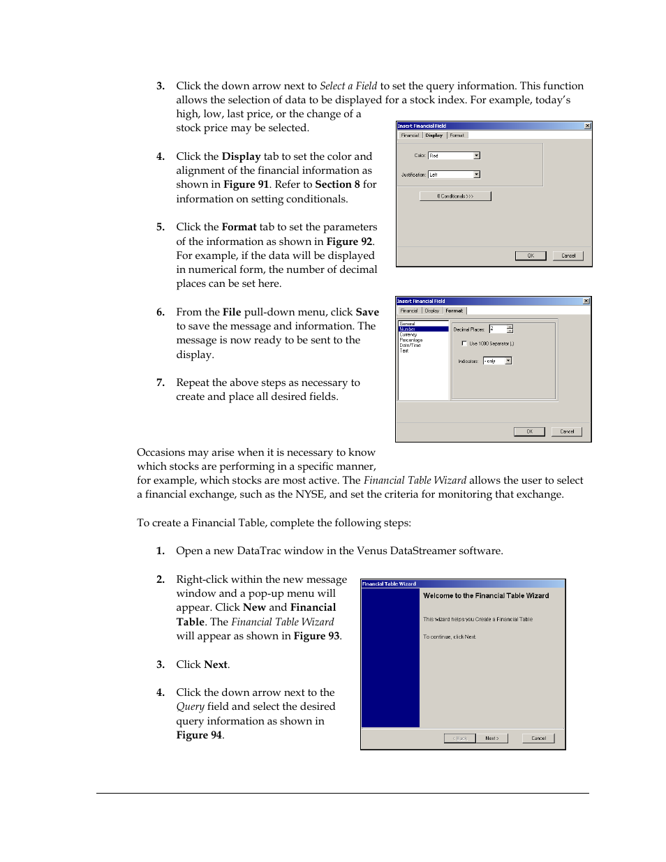 Entering a financial table | Daktronics Venus DataStreamer User Manual | Page 59 / 81