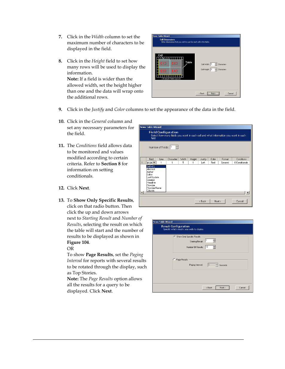 N figure 102, Figure 103 | Daktronics Venus DataStreamer User Manual | Page 64 / 81