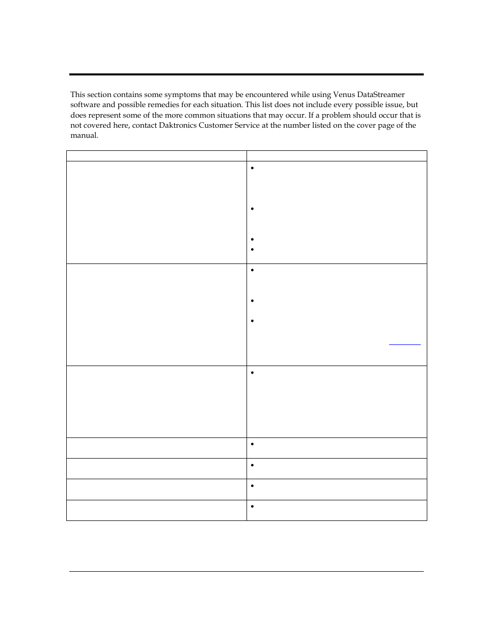 Section 10: venus datastreamer troubleshooting, Section 10, Venus datastreamer troubleshooting | Daktronics Venus DataStreamer User Manual | Page 81 / 81