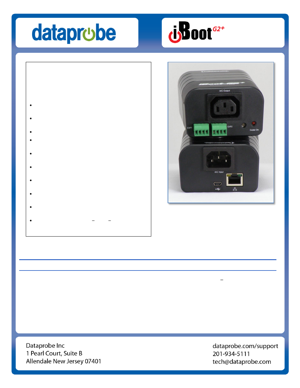Dataprobe iBoot-G2 Operation Manual User Manual | 37 pages