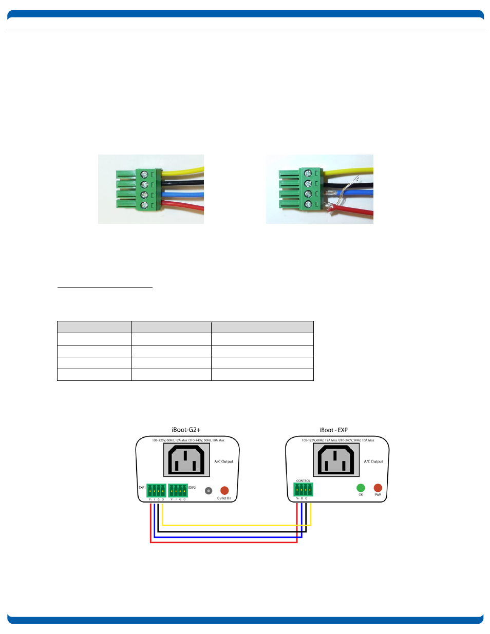 Expansion connections, Connecting to iboot-exp | Dataprobe iBoot-G2 Operation Manual User Manual | Page 6 / 37