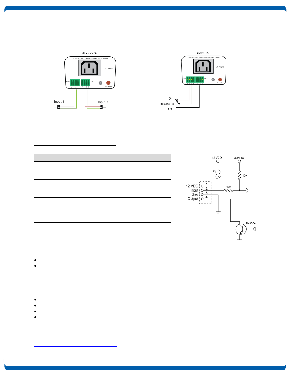 Connection for physical switch for power control, Connection to general purpose i/o, Usb connection | Usb driver installation | Dataprobe iBoot-G2 Operation Manual User Manual | Page 7 / 37