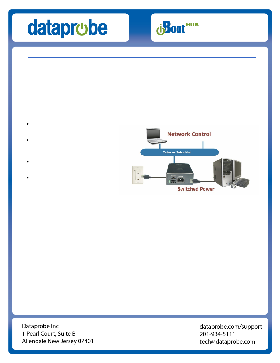 Dataprobe iBoot-Hub Operation Manual User Manual | 17 pages