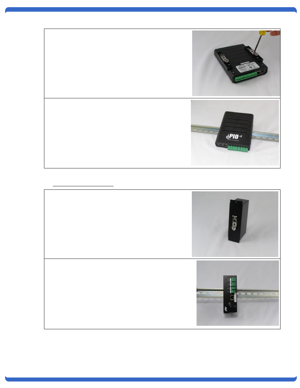 Din rail mounting ipio-2 | Dataprobe iPIO-2 Operation Manual User Manual | Page 10 / 28