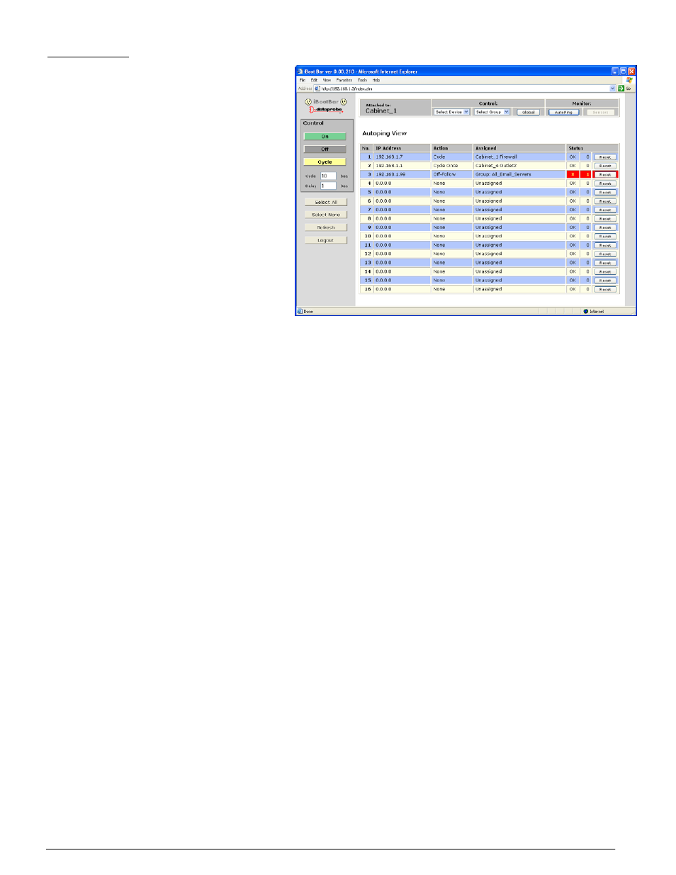 Dataprobe iBootBar User Manual | Page 15 / 37