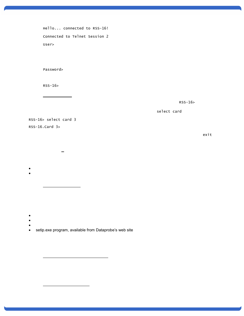Cli navigation, Configuration – ipc-16-r, Setting i/p address | Setting the ip address using arp, Windows (98 and later), Configuration, Ipc-16-r | Dataprobe RSS Series User Manual | Page 13 / 44