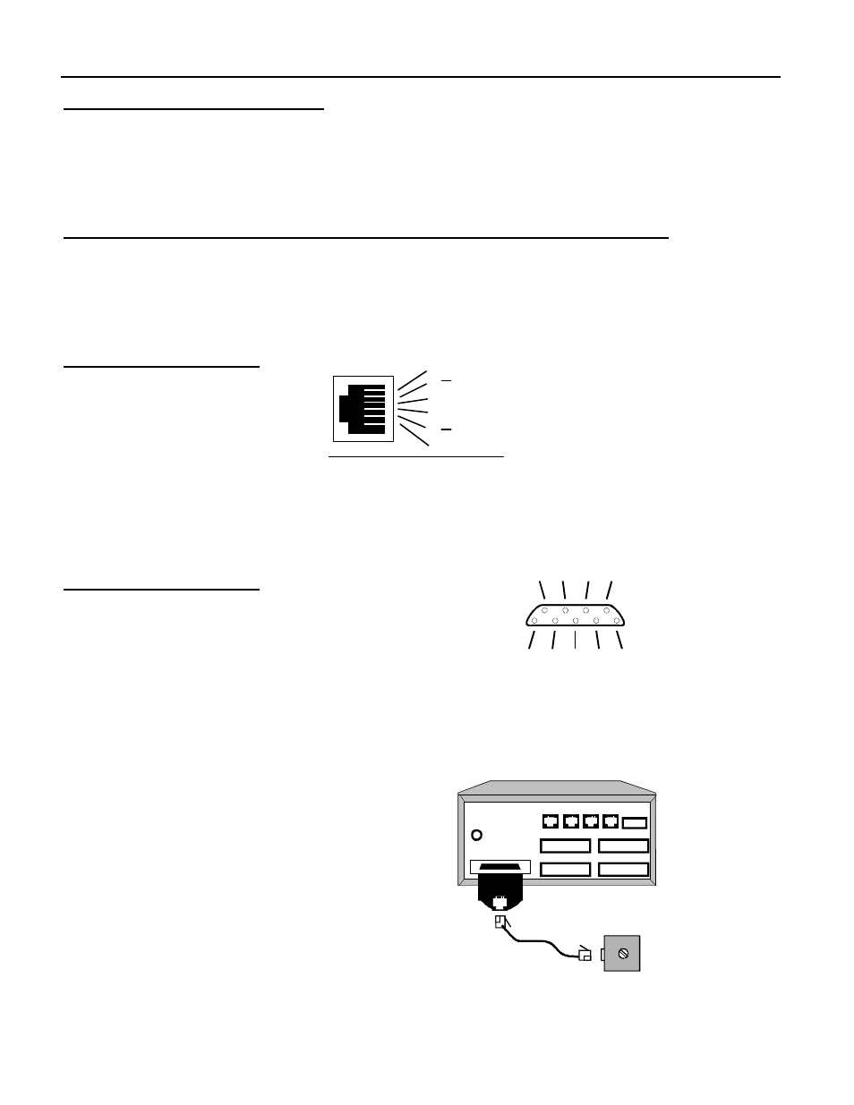Internal modem option, Model description connect to 4pk-cas with, Pin # designation | Dataprobe 4PK-SCS User Manual | Page 9 / 11