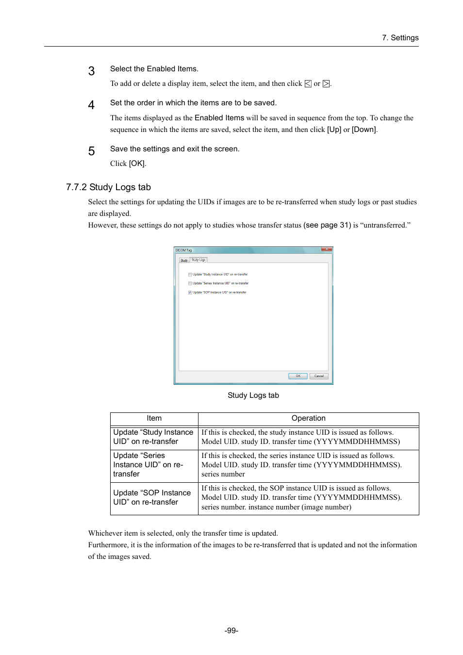 2 study logs tab | Canon CR-1 MARK II User Manual | Page 107 / 138