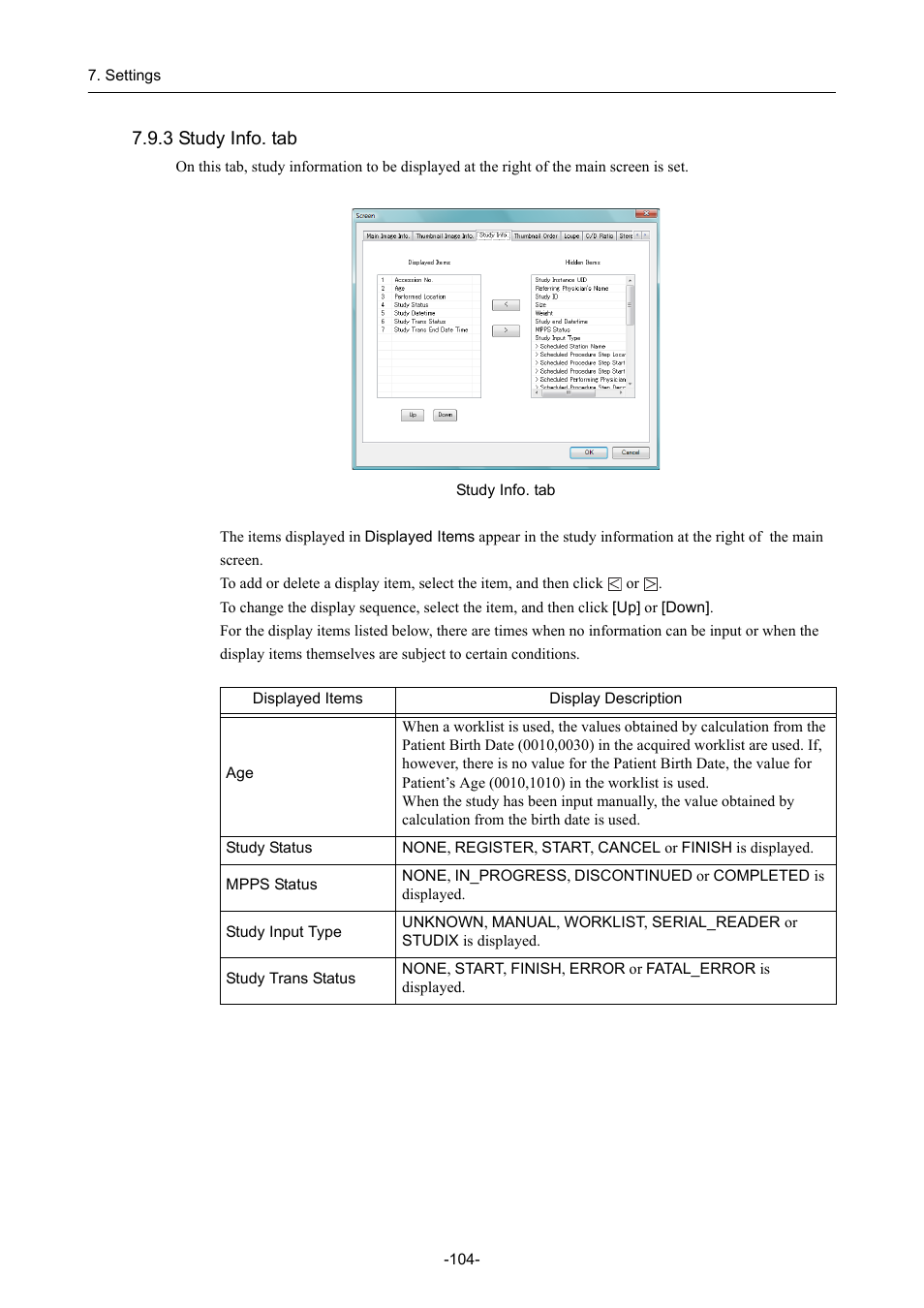 3 study info. tab | Canon CR-1 MARK II User Manual | Page 112 / 138