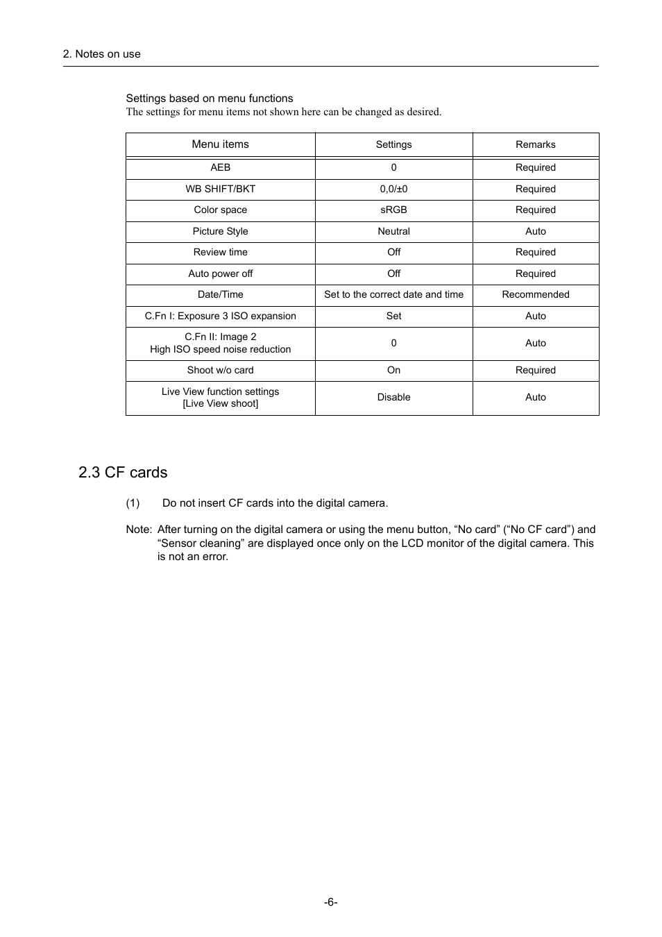3 cf cards | Canon CR-1 MARK II User Manual | Page 14 / 138