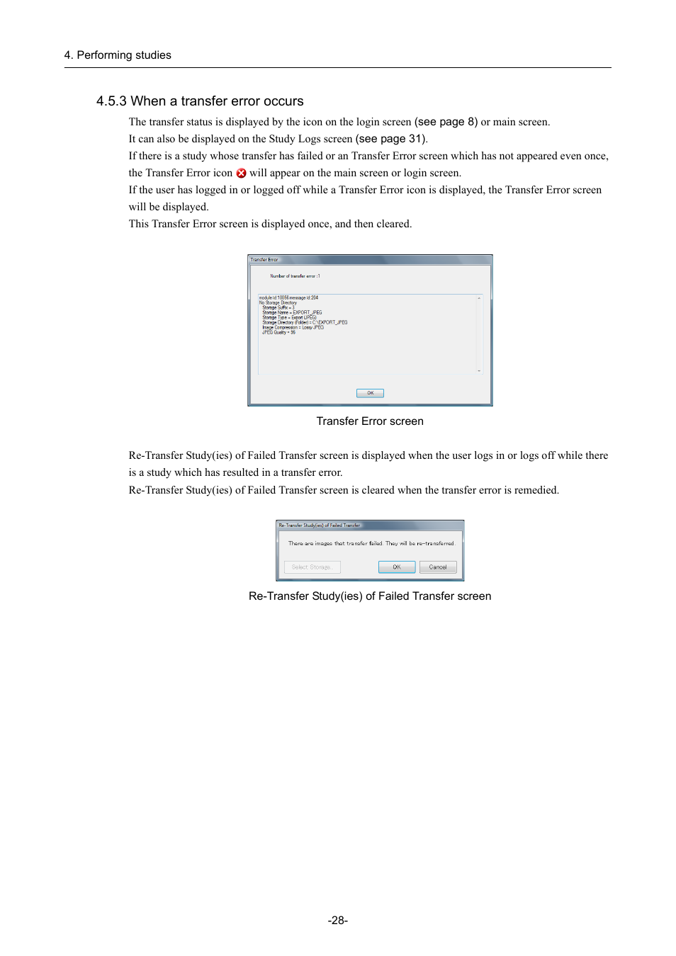 3 when a transfer error occurs | Canon CR-1 MARK II User Manual | Page 36 / 138