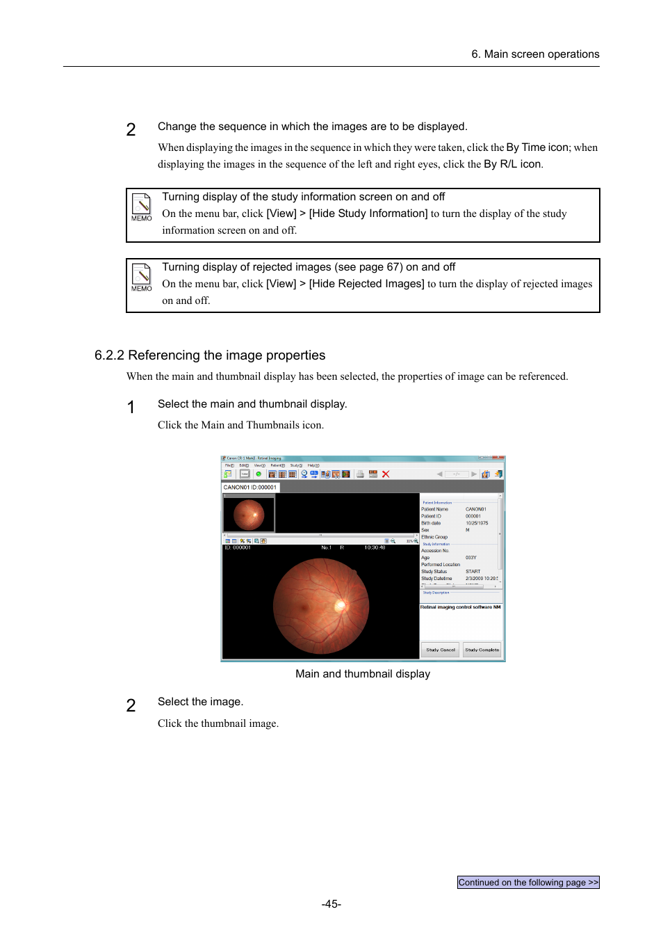 2 referencing the image properties | Canon CR-1 MARK II User Manual | Page 53 / 138