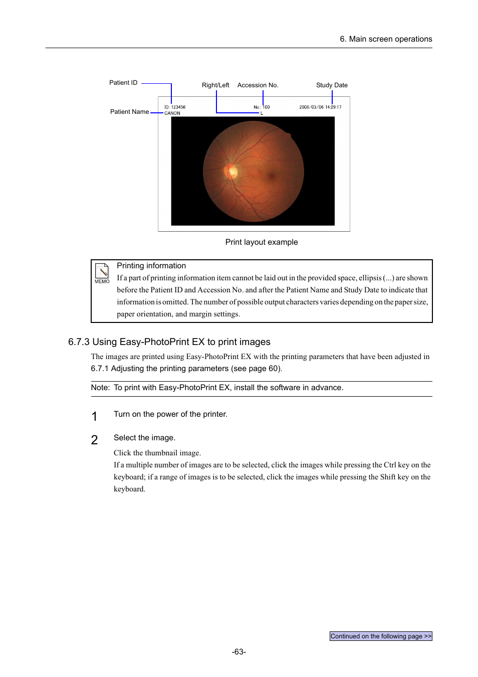 3 using easy-photoprint ex to print images | Canon CR-1 MARK II User Manual | Page 71 / 138