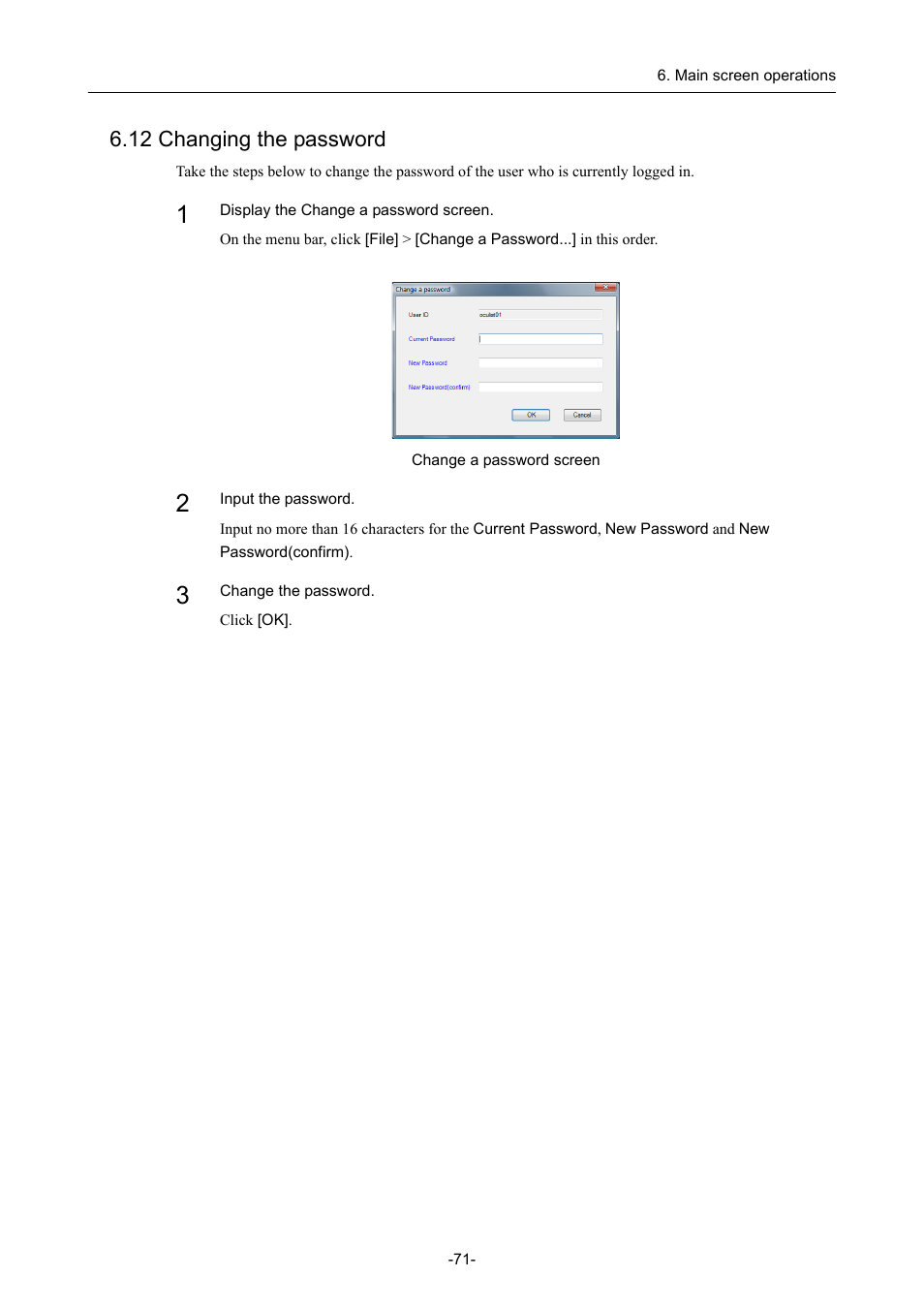 12 changing the password | Canon CR-1 MARK II User Manual | Page 79 / 138