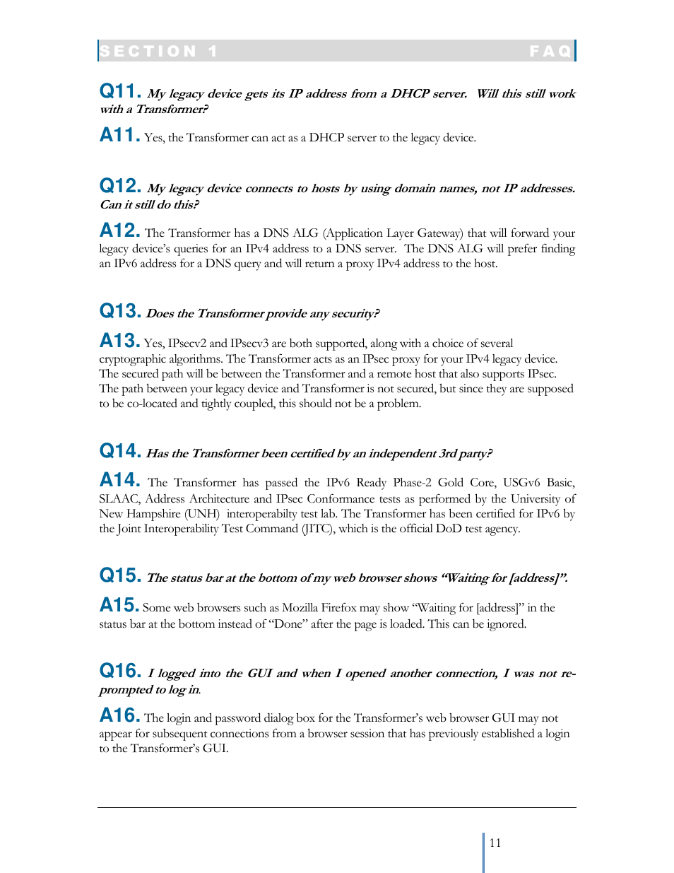 Datatek IPv6 Transformer User Manual User Manual | Page 11 / 92