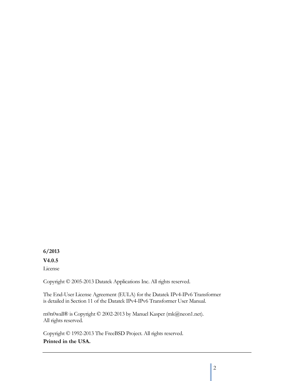 Datatek IPv6 Transformer User Manual User Manual | Page 2 / 92