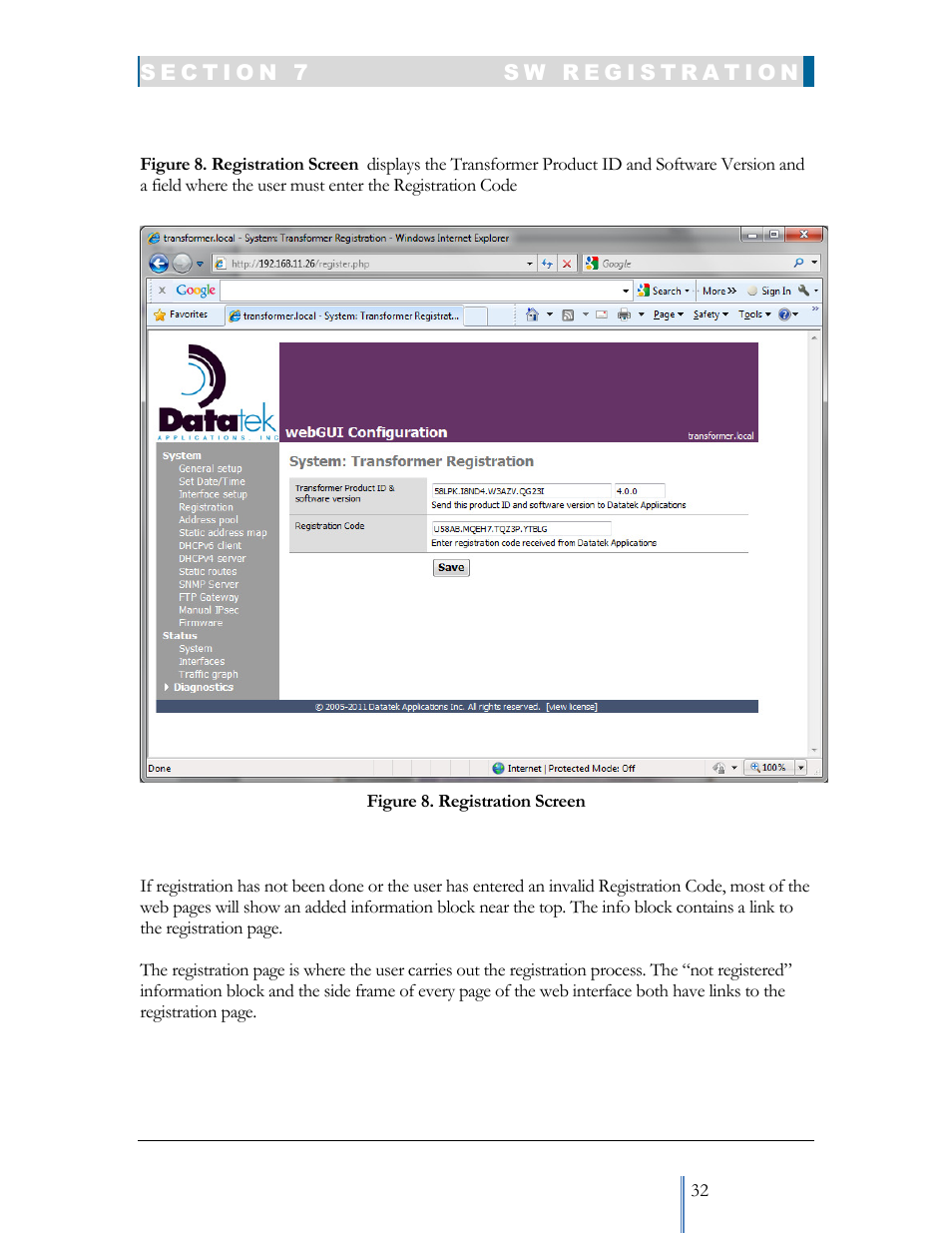 Datatek IPv6 Transformer User Manual User Manual | Page 32 / 92