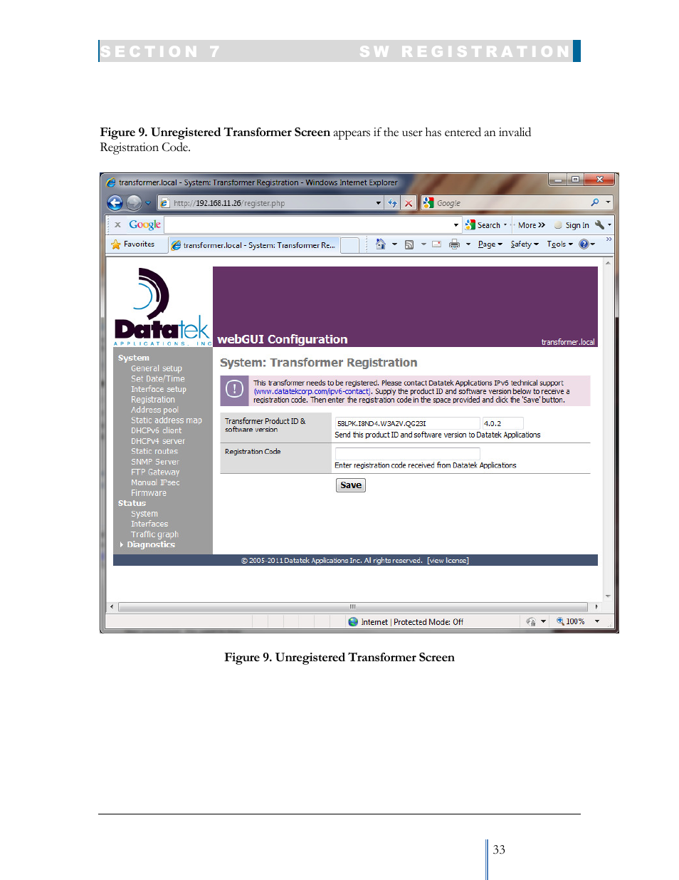 Datatek IPv6 Transformer User Manual User Manual | Page 33 / 92