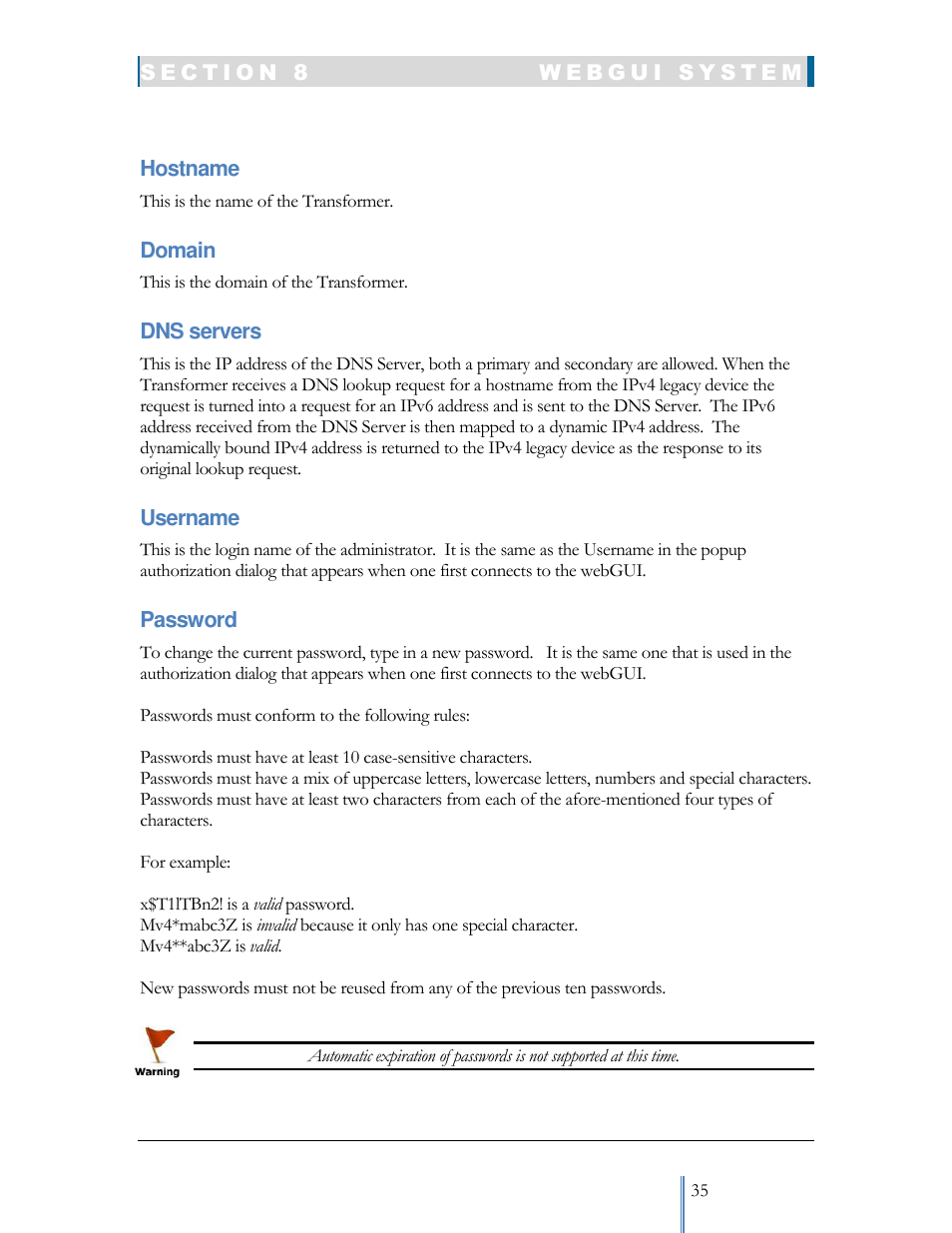 Datatek IPv6 Transformer User Manual User Manual | Page 35 / 92