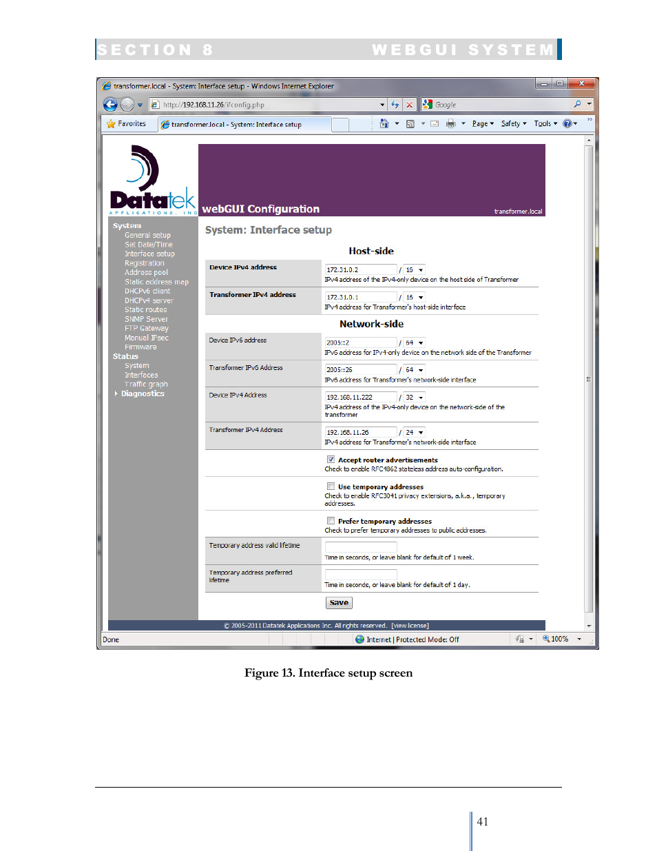 Datatek IPv6 Transformer User Manual User Manual | Page 41 / 92