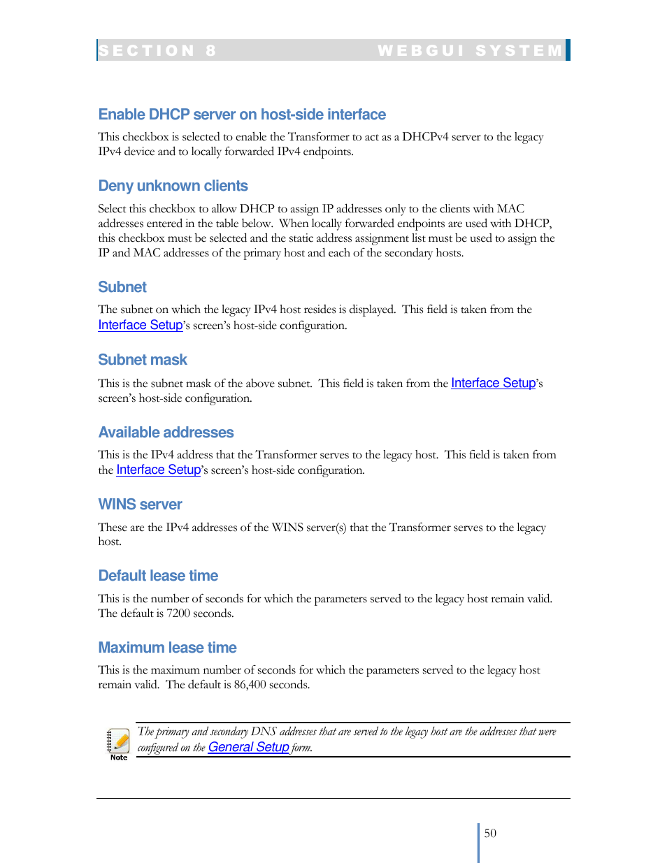 Datatek IPv6 Transformer User Manual User Manual | Page 50 / 92
