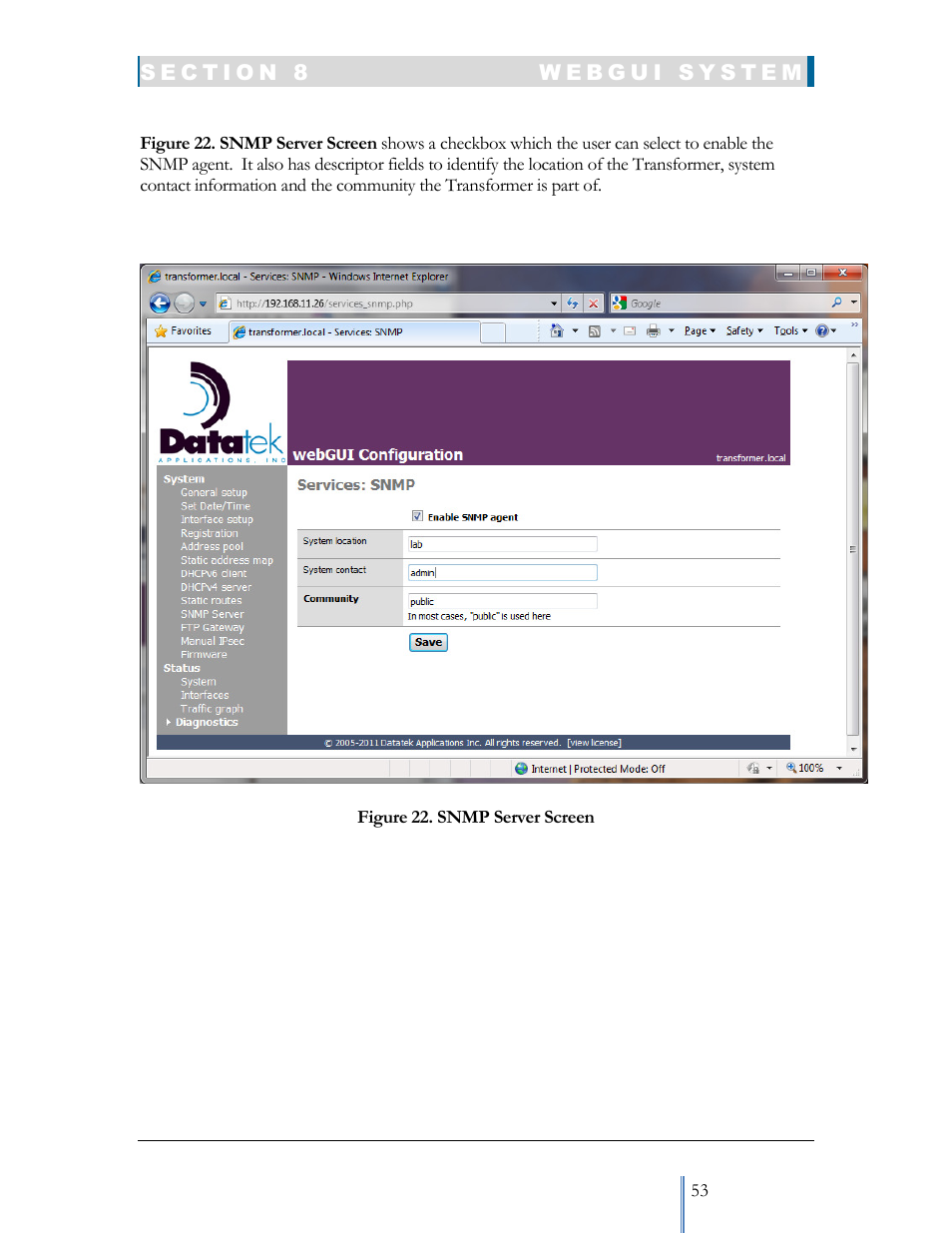 Datatek IPv6 Transformer User Manual User Manual | Page 53 / 92