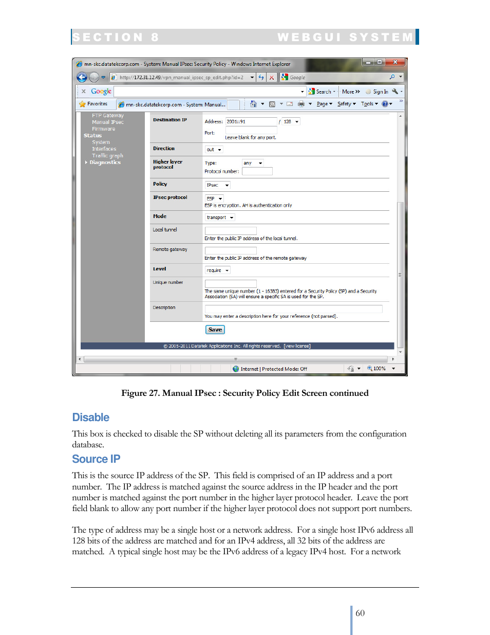 Datatek IPv6 Transformer User Manual User Manual | Page 60 / 92