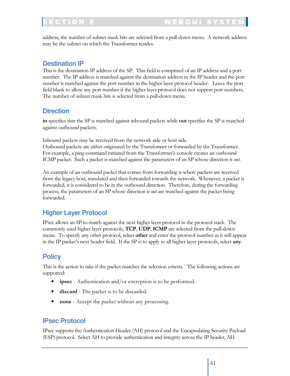 Datatek IPv6 Transformer User Manual User Manual | Page 61 / 92