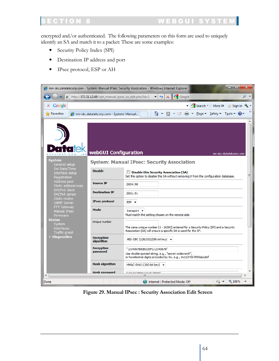 Datatek IPv6 Transformer User Manual User Manual | Page 64 / 92