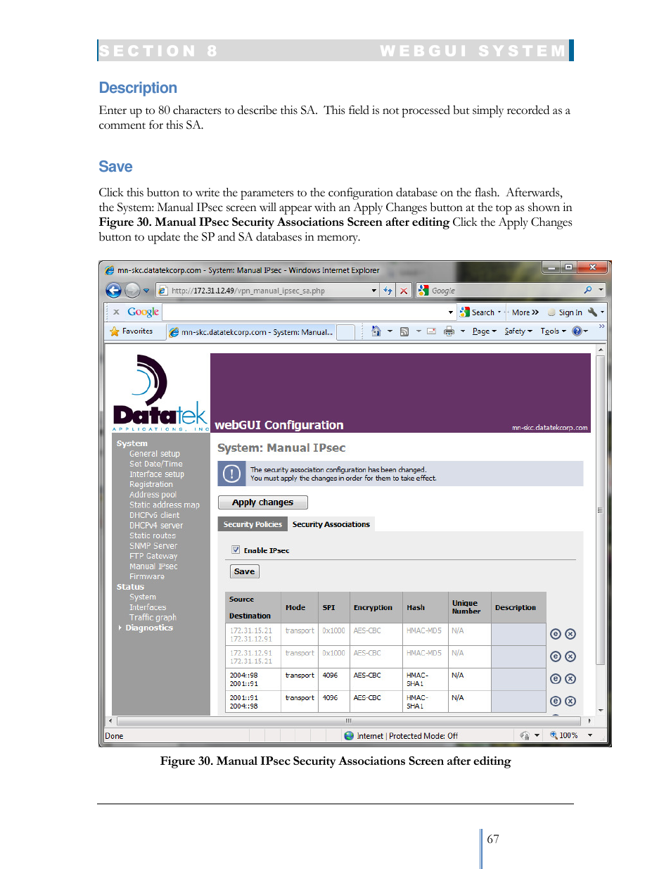 Datatek IPv6 Transformer User Manual User Manual | Page 67 / 92