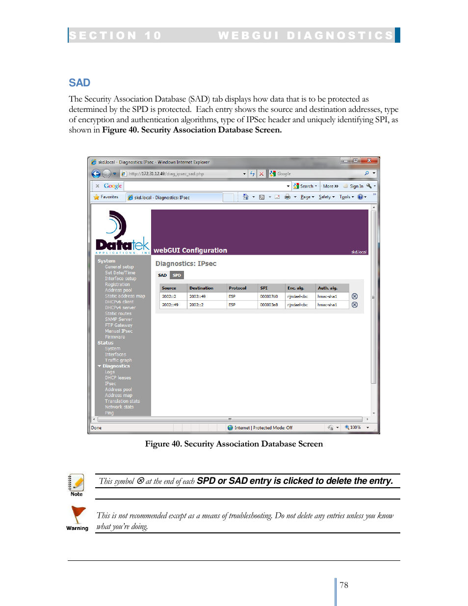 Datatek IPv6 Transformer User Manual User Manual | Page 78 / 92