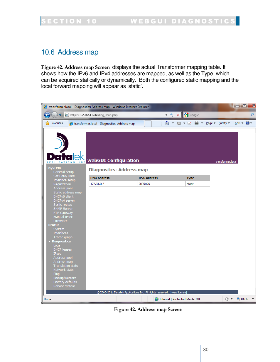 Datatek IPv6 Transformer User Manual User Manual | Page 80 / 92