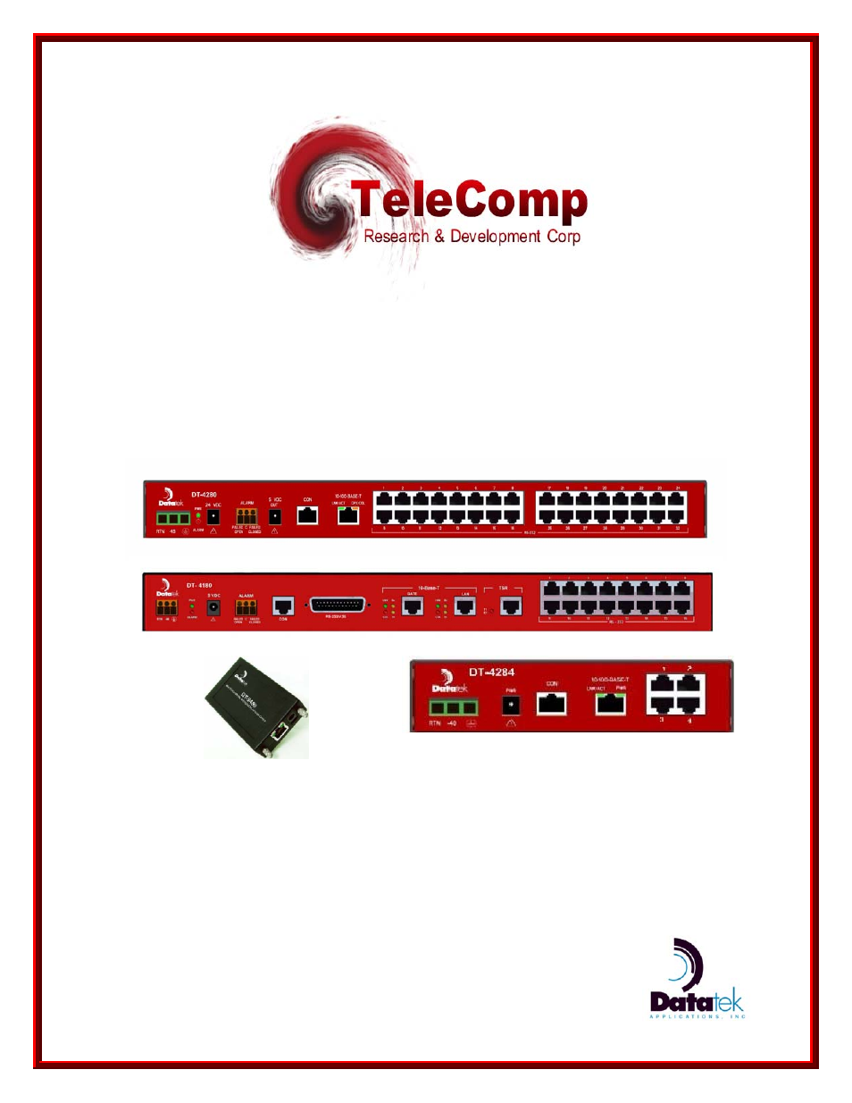 Datatek DT-4180 User Manual | 109 pages