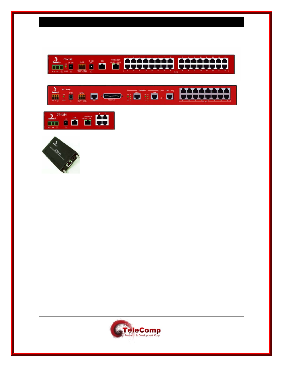 Datatek DT-4180 User Manual | Page 12 / 109