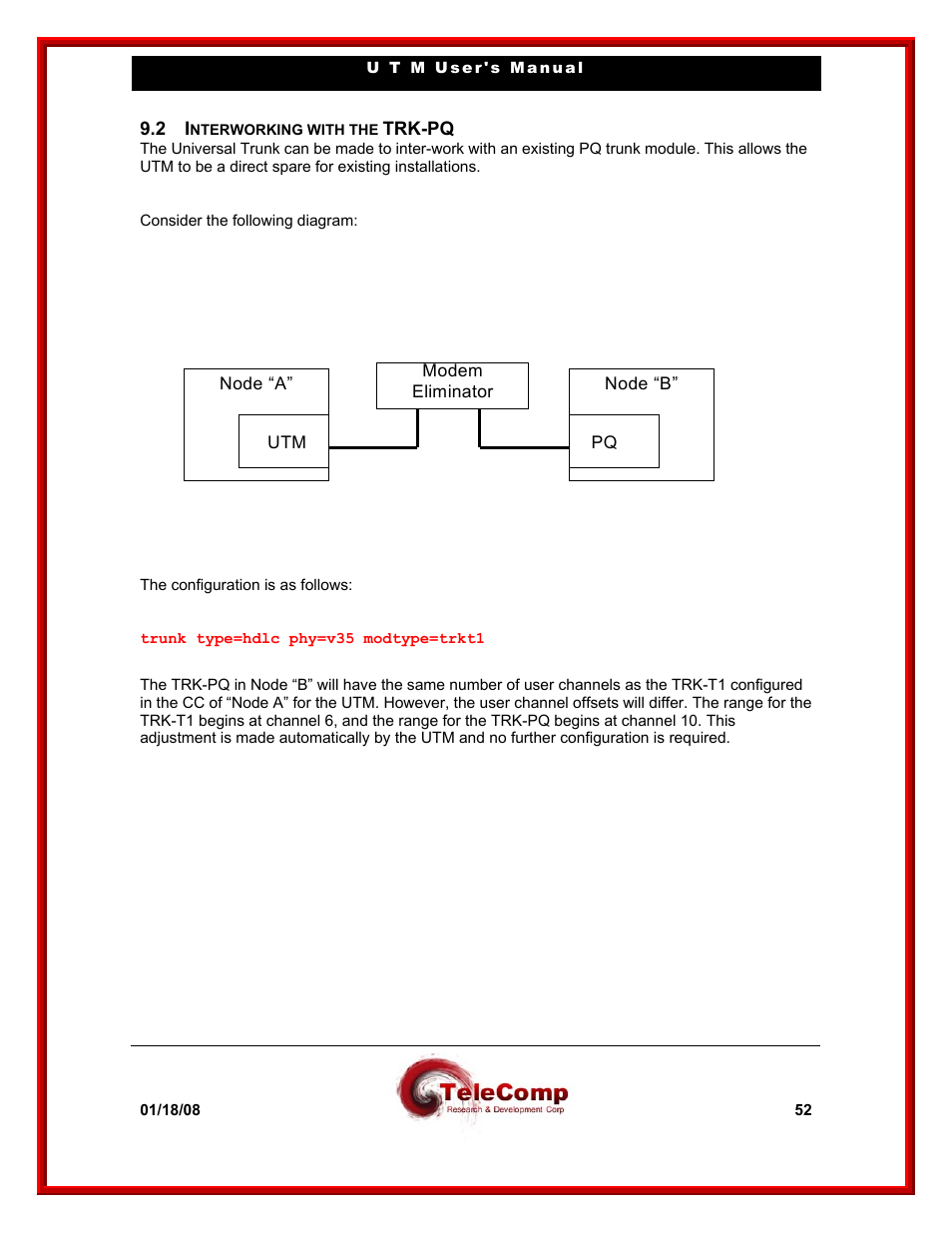 Datatek UTM User Manual | Page 52 / 60