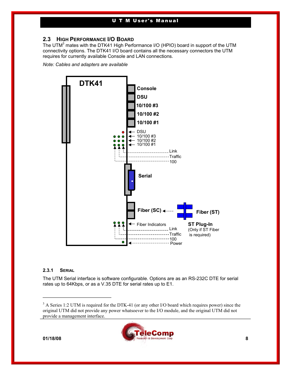 Dtk41 | Datatek UTM User Manual | Page 8 / 60