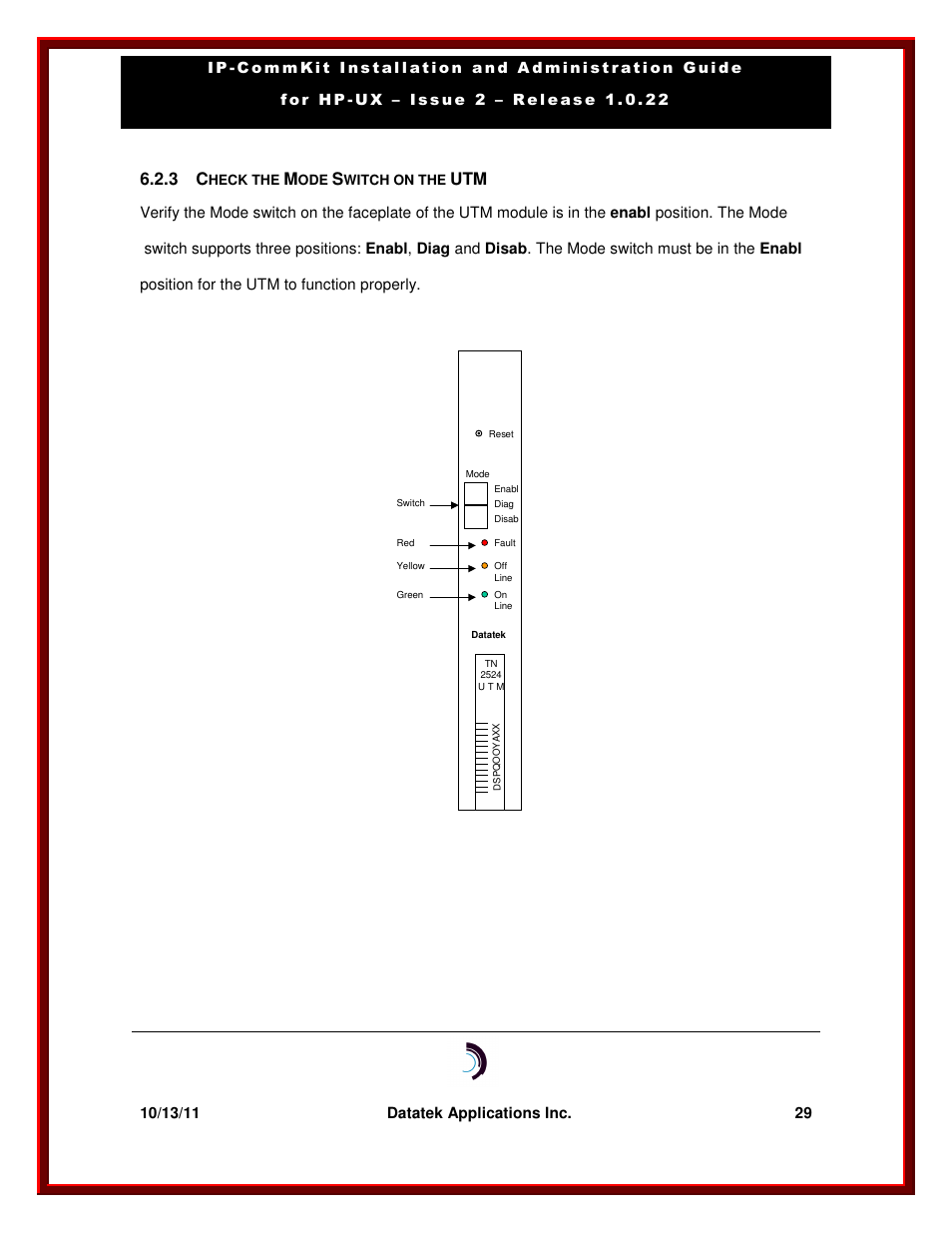 Datatek HP-UX 10.20 (32 bit kernel User Manual | Page 29 / 42