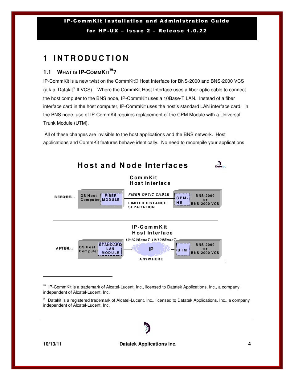 Ip-c | Datatek HP-UX 10.20 (32 bit kernel User Manual | Page 4 / 42