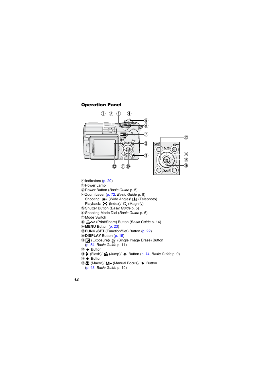 Canon A610 User Manual | Page 16 / 139