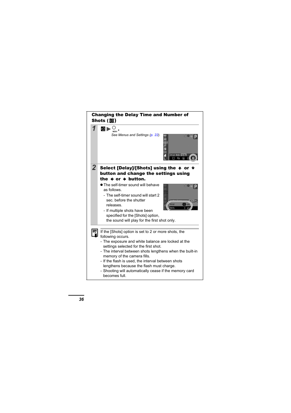 P. 36 | Canon A610 User Manual | Page 38 / 139