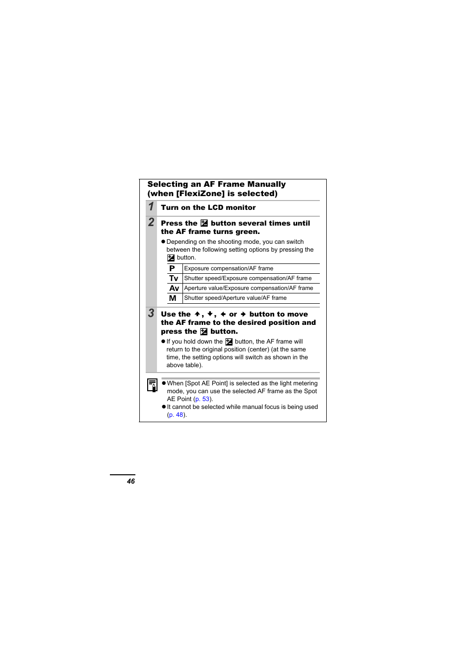 P. 46 | Canon A610 User Manual | Page 48 / 139