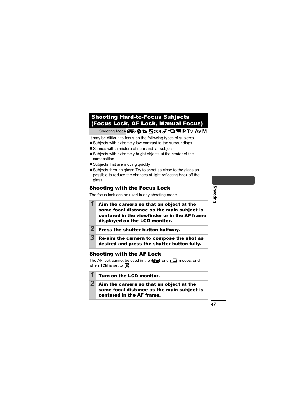 P. 47 | Canon A610 User Manual | Page 49 / 139