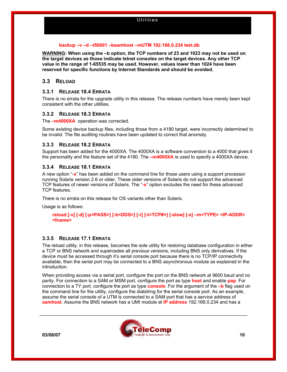 Datatek Upgrade/Backup/Reload User Manual | Page 10 / 22