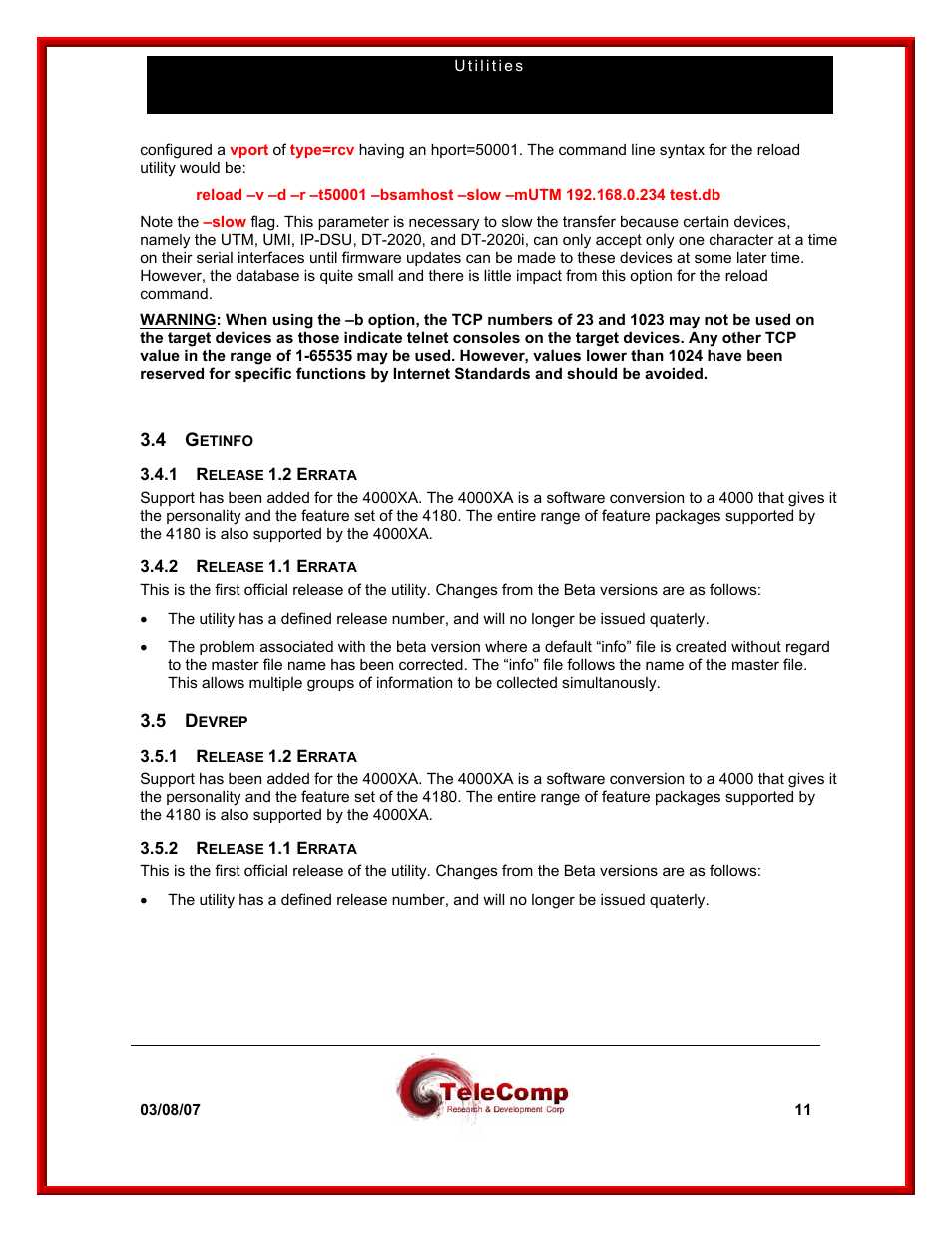 Datatek Upgrade/Backup/Reload User Manual | Page 11 / 22