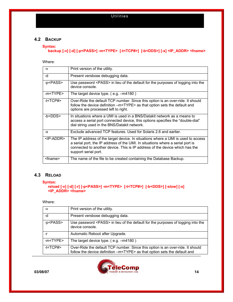 Datatek Upgrade/Backup/Reload User Manual | Page 14 / 22